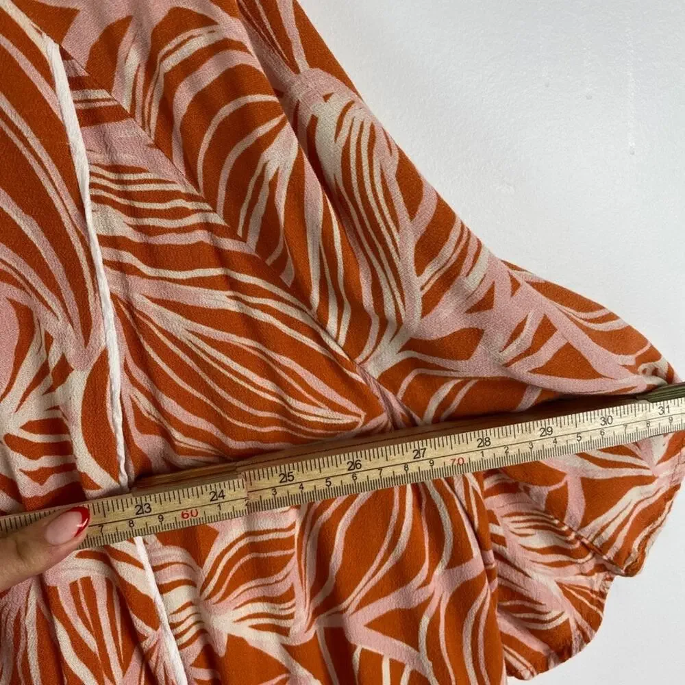 Eloquii Tropical Shift Dress Orange 22/24